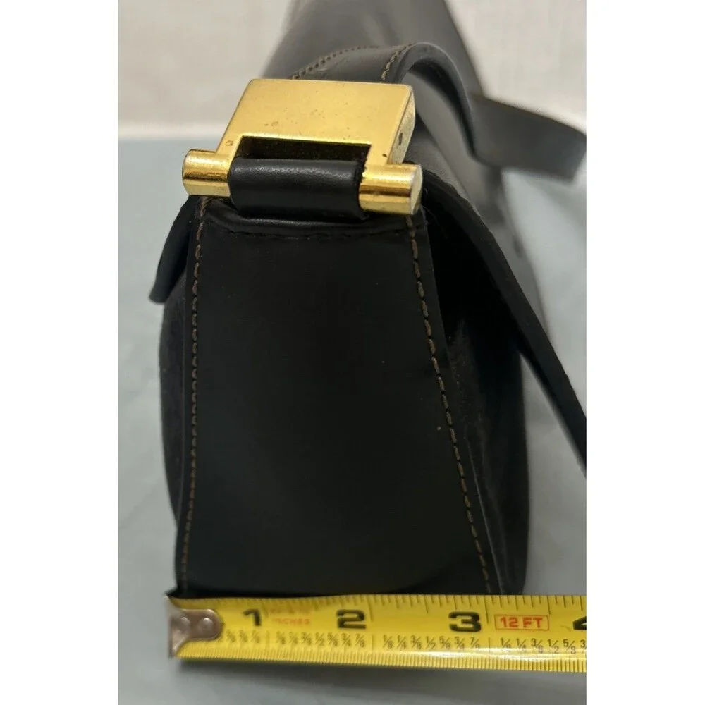 Mondani New York Handbag Simulated Leather Shoulder Bag Purse Black